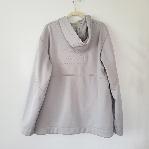 VANCOUVER 2010 OLYMPIC Winter Game Official Merchandise Light Grey Hoodie Jacket - Picture 2 of 15